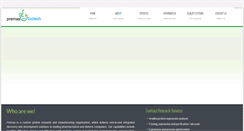 Desktop Screenshot of premasbiotech.com