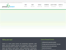 Tablet Screenshot of premasbiotech.com